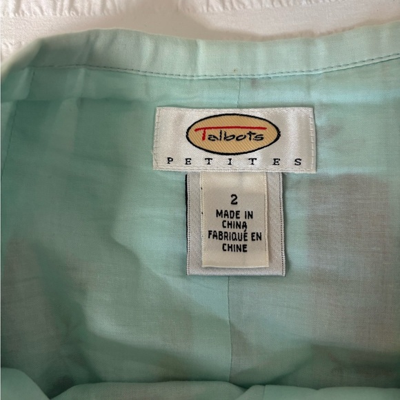 Talbots Petite Poppy Floral Scenic Pleated Skirt Side Zipper Eye Hook Closure - Picture 3 of 7